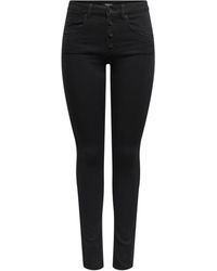 ONLY - Skinny-fit-Jeans ONLRAIN HW SK VIS BUTTON PUSH UP DNM PIM - Lyst
