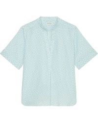 Marc O' Polo - Klassische Bluse Short sleeve tunic, V-neck, feminin - Lyst