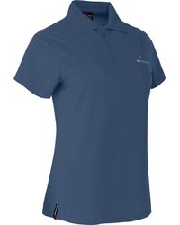 Bergson - T-Shirt SHONA Funktions Poloshirt, Pique, schnelltrocknend, Normalgrößen, ensign blau - Lyst
