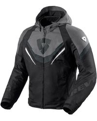 Revit - Motorradjacke Quantum 3 H2O Textiljacke Schwarz / Grau - Lyst