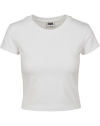 Urban Classics - T-Shirt Ladies Stretch Jersey Cropped Tee (1-tlg) - Lyst