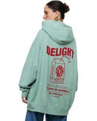 Worldclassca - Kapuzensweatshirt Oversized Hoodie Kapuzenpullover Sweatshirt PRINT - Lyst