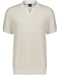 BOSS - Poloshirt Strickpoloshirt TEMPIO (1-tlg) - Lyst