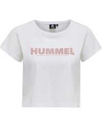 Hummel - T-Shirt Legacy Woman Cropped 212560 - Lyst