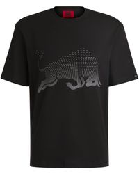 HUGO - Kurzarmshirt Dricard_RB 10257318 01 - Lyst
