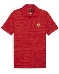 PUMA - Scuderia Ferrari Race Motorsport Poloshirt mit Grafik - Lyst