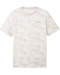 Tom Tailor - Kurzarmshirt allover printed t-shirt - Lyst
