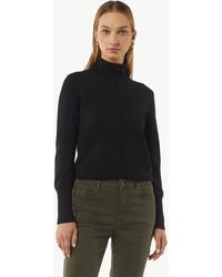 comma casual identity - Langarmshirt Rollkragenpullover mit und Rippdetails Biesen - Lyst