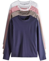 The Set - Langarmshirt Langarmshirts aus schwerem Stoff, 4er-Pack (4-tlg) - Lyst