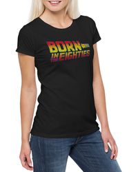 Urban Backwoods - Print- Born In Eighties T-Shirt Achtziger 80s Back To Nerd The - Lyst