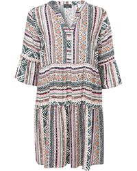 Via Appia Due - A-Linien-Kleid Locker-leichtes Sommerkleid mit Rüschen - Lyst