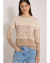 Cecil - Strickpullover Mit Rundhalsausschnitt - Lyst