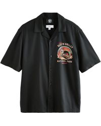 Next - Kurzarmhemd Kurzarm-T-Shirt mit Rücken-Print, National Park (1-tlg) - Lyst