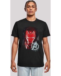 F4NT4STIC - T-Shirt Marvel Avengers Endgame Iron Man Brushed ,Premium Merch,Regular-Fit,Basic,Logo Print - Lyst