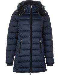 Street One Steppmantel mit abnehmbarer Kapuze - Blau