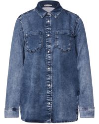 Street One - Langarmbluse Jeanshemd mit Brusttaschen - Lyst