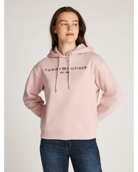 Tommy Hilfiger - Kapuzensweatshirt MDRN REG CORP HOODIE mit gesticktem Logo-Schriftzug - Lyst