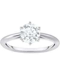 Thomas Sabo - Fingerring Schmuck Silber 925 Ring Solitär, Mit Zirkonia (Synth) - Lyst