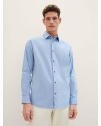 Tom Tailor - Langarmhemd Strukturiertes Hemd - Lyst