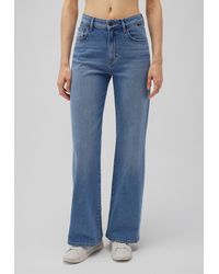 Mavi - Boyfriend- Jeans Loose Fit High-Rise Wide Leg 5-Pocket MALIBU, mid indigo brushed 90s - Lyst