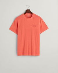 GANT - SUNFADED GRAPHIC SS T-SHIRT - Lyst