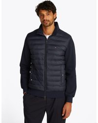 Tommy Hilfiger - Sweatjacke MIX MEDIA STAND CLLR mit Steppung - Lyst