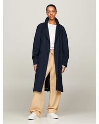 Tommy Hilfiger - Trenchcoat BLEND FLUID TRENCH mit Metalllabel - Lyst