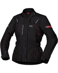 IXS - Motorradjacke Liz-ST Textiljacke schwarz / rot L - Lyst