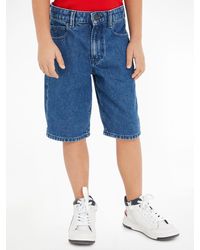 Tommy Hilfiger - MODERN STRAIGHT DENIM SHORTS mit Markendetails - Lyst