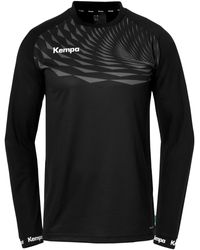 Kempa - Langarmshirt WAVE 26 LONGSLEEVE schwarz/anthra - Lyst