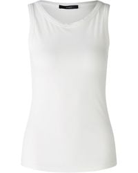 Ouí - T-Shirt Top, optic white - Lyst