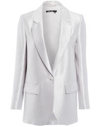 MARC AUREL - Longblazer Blazer silver grey - Lyst