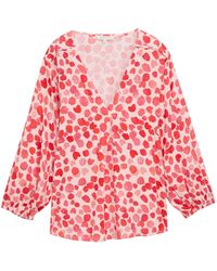 Tom Tailor - Langarmbluse Bluse mit V-Ausschnitt - Lyst