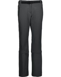 CMP - Outdoorhose WOMAN ZIP OFF PANT ANTRACITE - Lyst