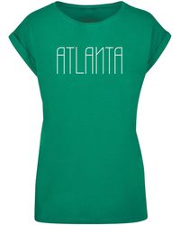 Merchcode - T-Shirt Ladies Atlanta X Extended Shoulder Tee (1-tlg) - Lyst