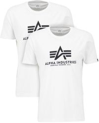 Alpha Industries - Shirt Basic T Pack (2-tlg) - Lyst