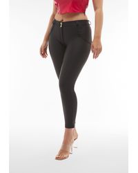 Freddy - /-Hose WRUP REGULAR SUPERSKINNY 7/8 mit Push up-Effekt, aus Lederimititat - Lyst