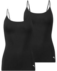 PUMA - Spaghettitop 2er Pack Camisole mit verstellbaren Trägern - Lyst