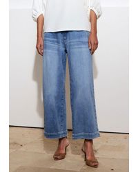 MORE&MORE - &MORE 5-Pocket-Jeans Blue Denim Culotte 0962 - Lyst