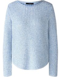 Ouí - Sweatshirt Pullover, lt blue white - Lyst