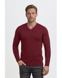 Blend - Strickpullover Bhlasse Feinstrickpullover Mit Aufgestickten Ellenbogenpatches - Lyst