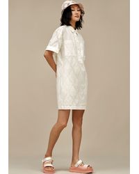 UGG - Blusenkleid Inya Dress Eyelet Mit Rundhalsausschnitt - Lyst