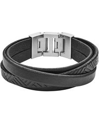 Fossil Lederarmband »VINTAGE CASUAL, JF02998040« - Mehrfarbig