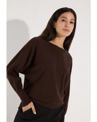 MORE&MORE - Rundhalspullover Weiter Oversize-Pullover, Fledermausärmel - Lyst
