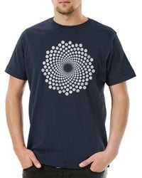 Urban Backwoods - Print-Shirt Spiral Dots T-Shirt Punkte Magic Kreis Kreisel Spirale Hypnose - Lyst
