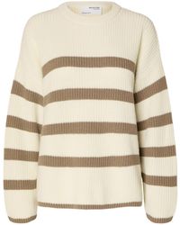 SELECTED - Strickpullover Bloomie (1-tlg) Plain/ohne Details - Lyst