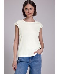 STREET ONE STUDIO - T-Shirt im soften Baumwoll-Mix - Lyst
