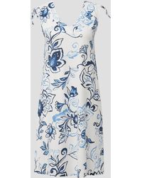 S.oliver - Minikleid Kleid mit V-Ausschnitt und Binde-Detail Schleife - Lyst