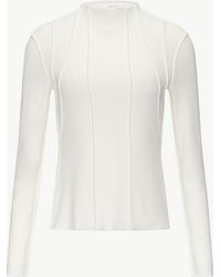 S.oliver - Enganliegendes Langarmshirt mit Naht-Details Biesen - Lyst