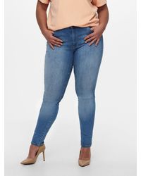 Only Carmakoma - Slim-fit- Curvy Skinny Jeans Plus Size Stretch Denim Hose CARMAYA 7043 in Hellblau - Lyst